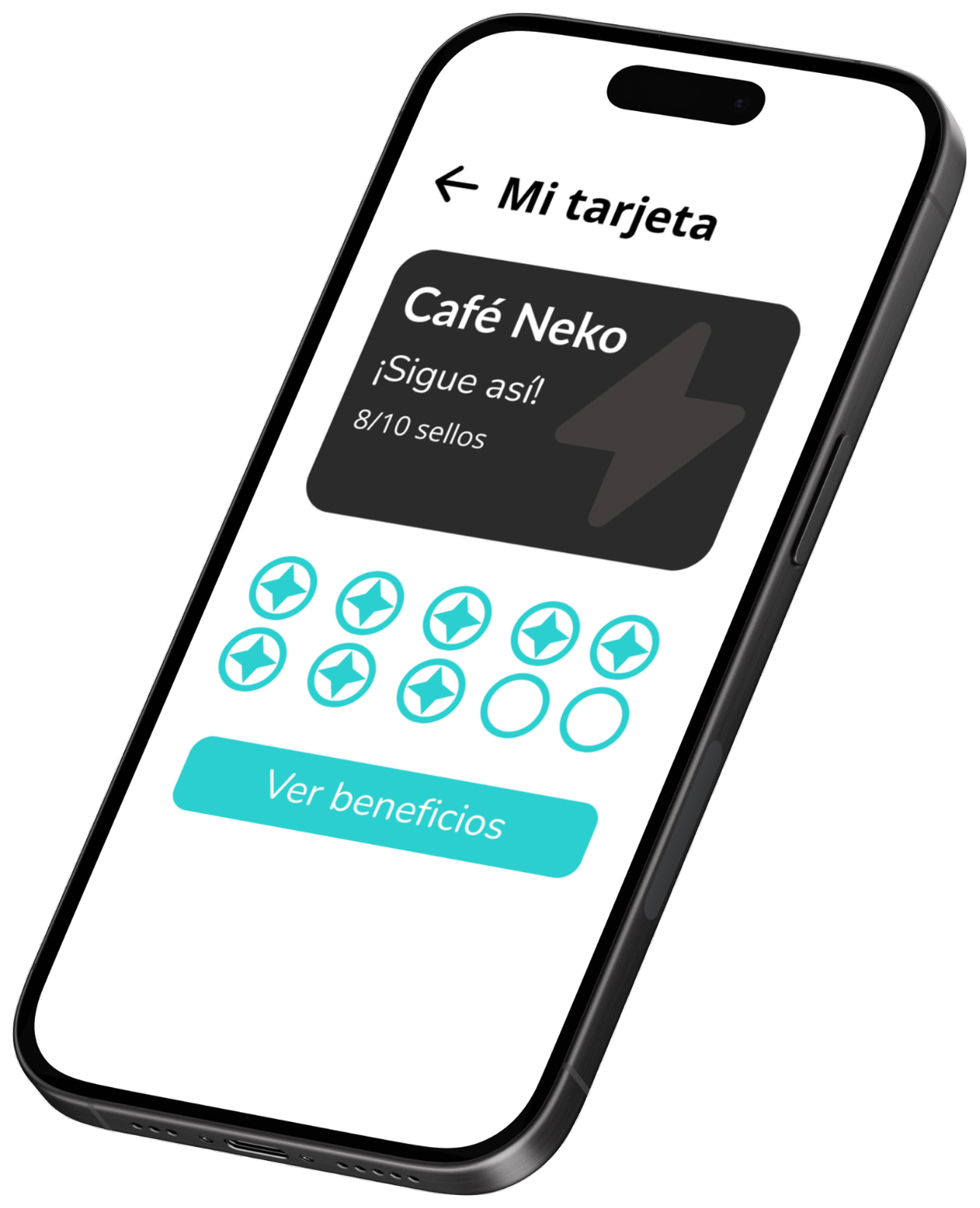 Tarjeta de fidelización NekoCard en un móvil con Google Wallet